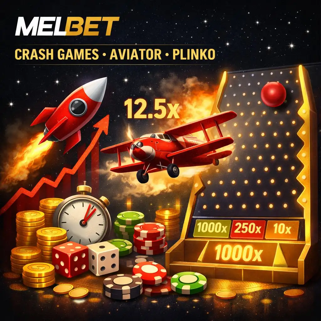 Melbet crash games aviator avion dorado plinko tablero fondo negro