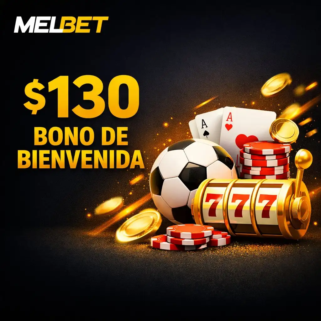 Melbet bono bienvenida numeros dorados globo regalo fondo oscuro neon