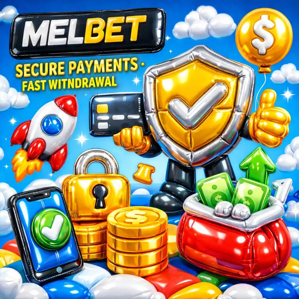 Melbet payment methods lock icon cards crypto dark background